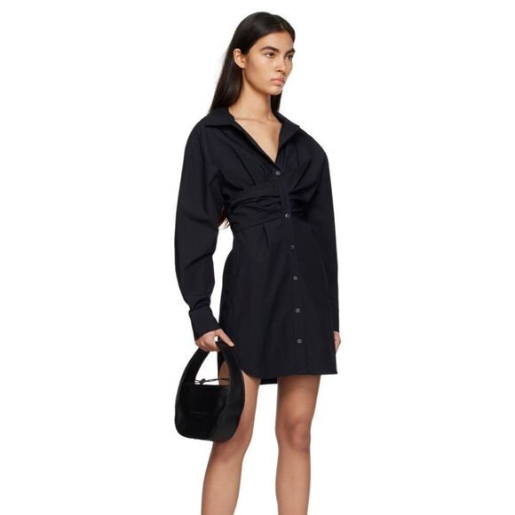 Alexander Wang  Black Button-Up Minidress size 4 - Picture 4 of 12
